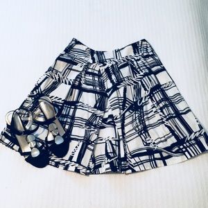 Sandro A-Line Graphic Print Skirt